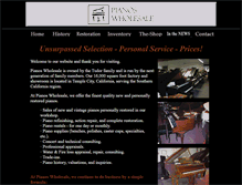 Tablet Screenshot of pianos-wholesale.com